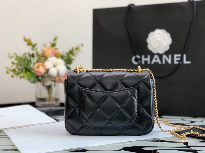 Ch@nel Flap Bag-18×12×5CM - Image 7