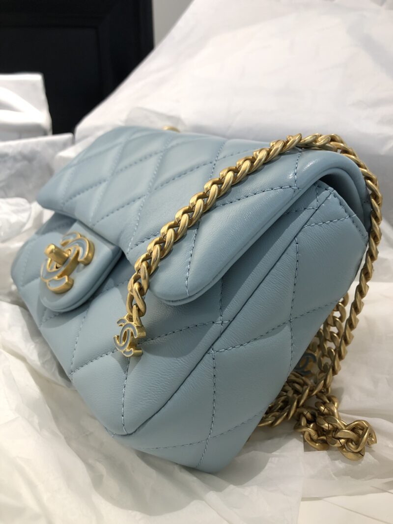 Ch@nel Flap Bag-18×12×5CM - Image 4