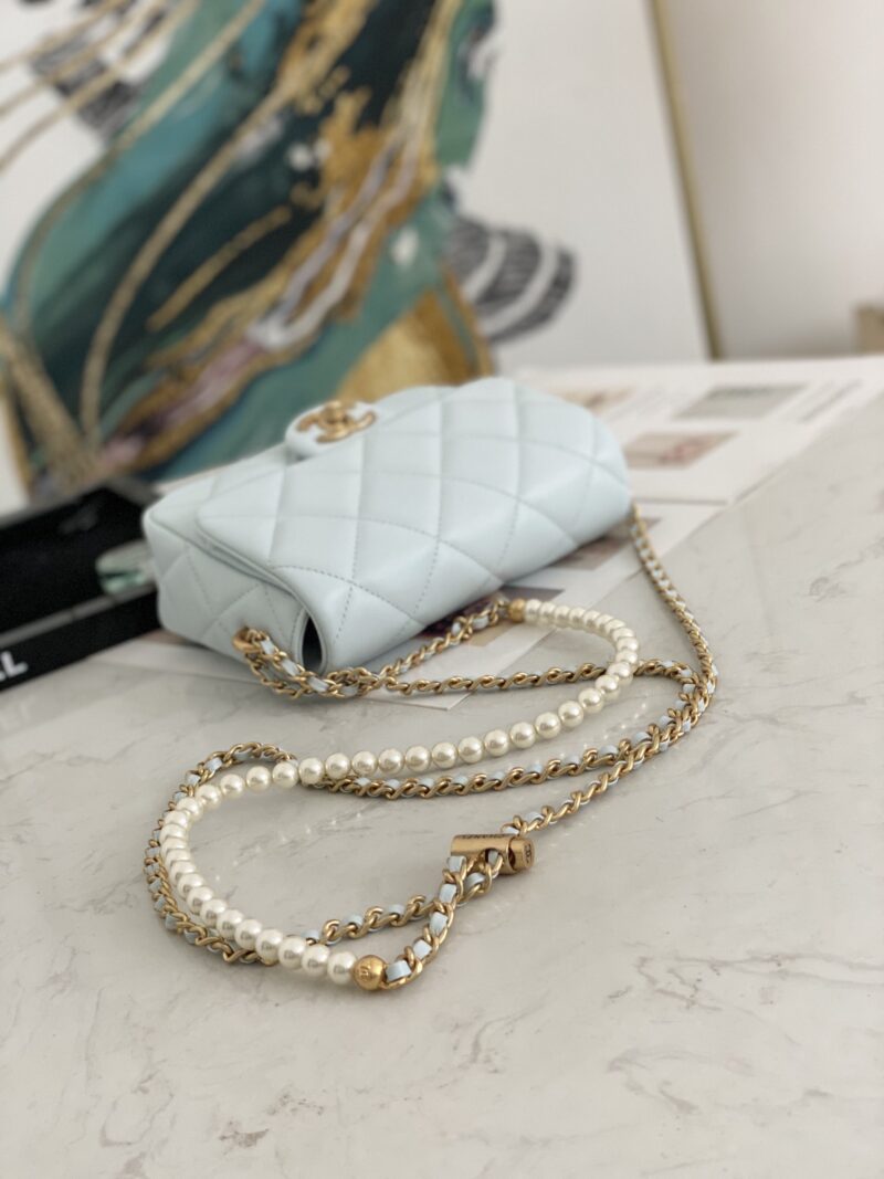 Ch@nel Flap Bag-13*19*6CM - Image 4