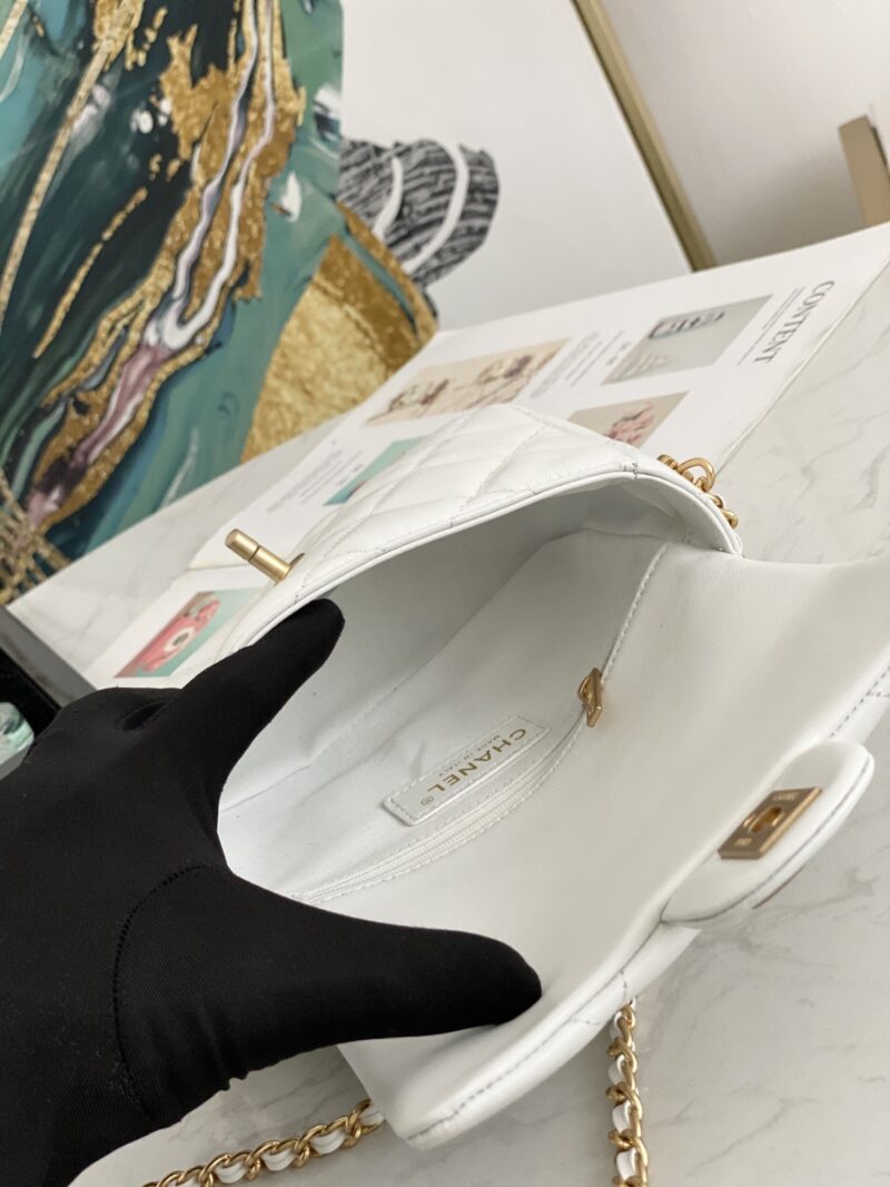 Ch@nel Flap Bag-13*19*6CM - Image 3