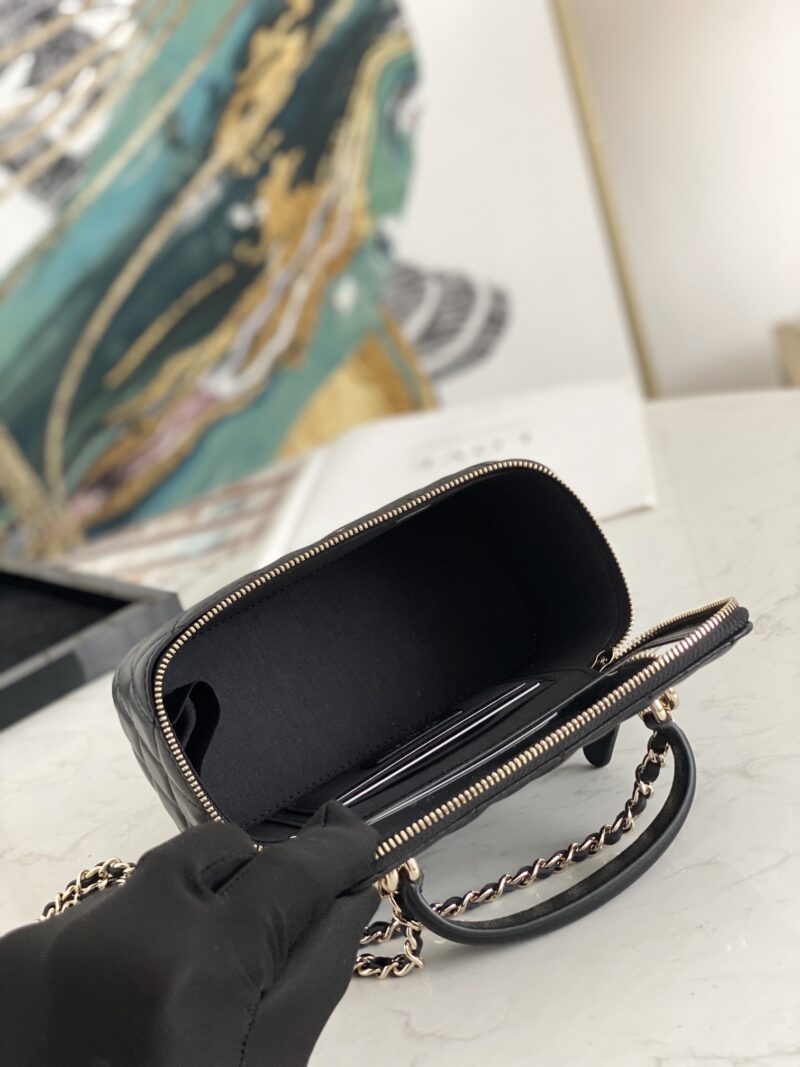 Ch@nel Cosmetic Bag-9.5*17* 8CM - Image 4