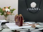 Ch@nel Quilted Pearl Crush Clutch With Chain Bag-12*9*2CM - Image 4