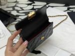 Ch@nel Quilted Pearl Crush Clutch With Chain Bag-12*9*2CM - Image 8