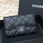 Ch@nel Wallet-Silver Harware-Caviar-11*10CM