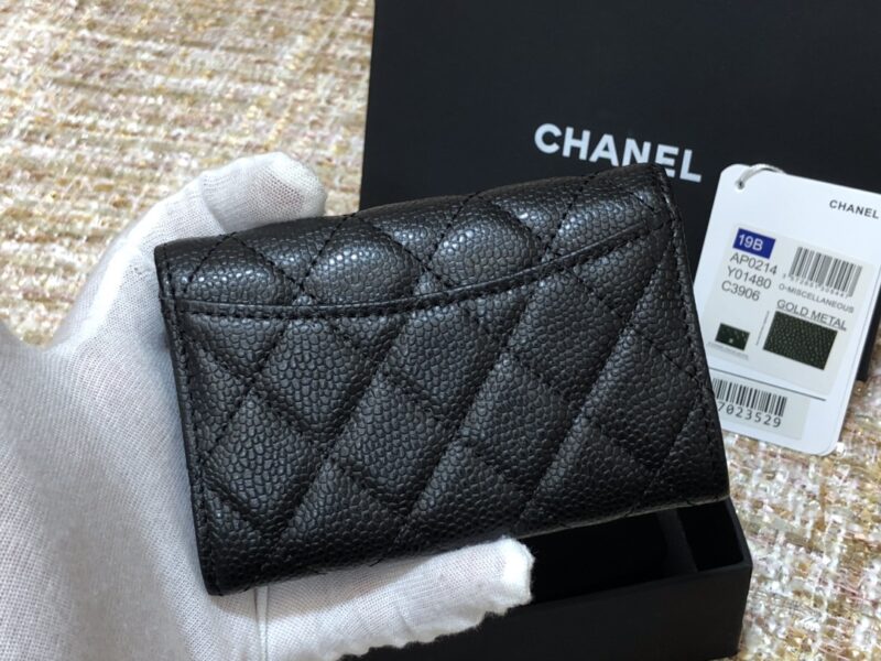 Ch@nel Wallet-Silver Harware-Caviar-11*10CM - Image 9