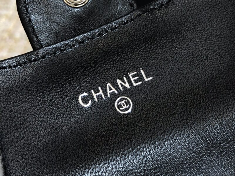 Ch@nel Wallet-Silver Harware-Lamskin-11*10CM - Image 7