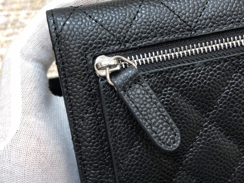 Ch@nel Wallet-Silver Harware-11*10CM - Image 3