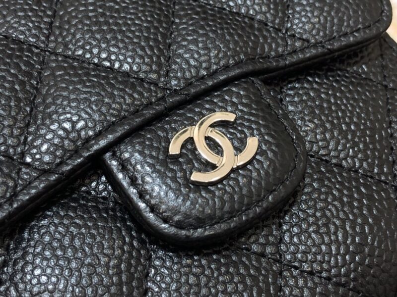 Ch@nel Wallet-Silver Harware-11*10CM - Image 4