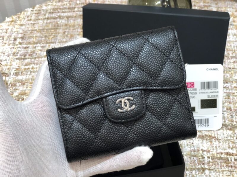 Ch@nel Wallet-Silver Harware-11*10CM - Image 5