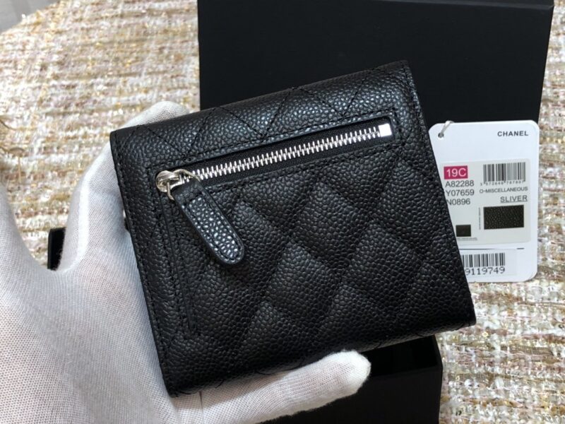 Ch@nel Wallet-Silver Harware-11*10CM - Image 7