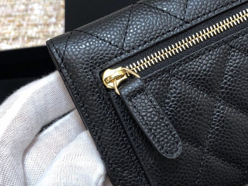 Ch@nel Wallet-Gold Harware-11*10CM - Image 8