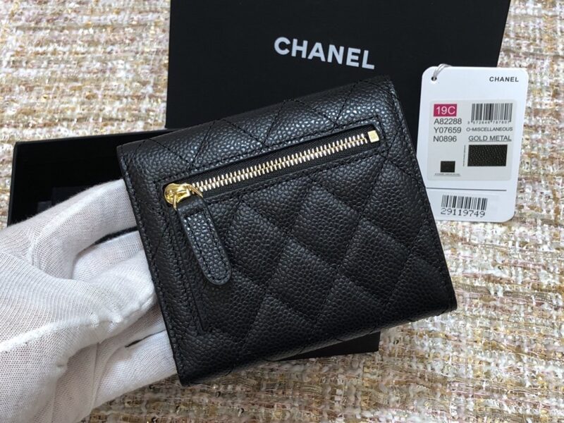 Ch@nel Wallet-Gold Harware-11*10CM - Image 9