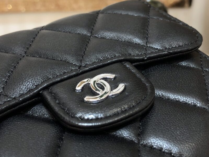 Ch@nel Wallet-Gold Harware-Lamskin-11*10CM - Image 3