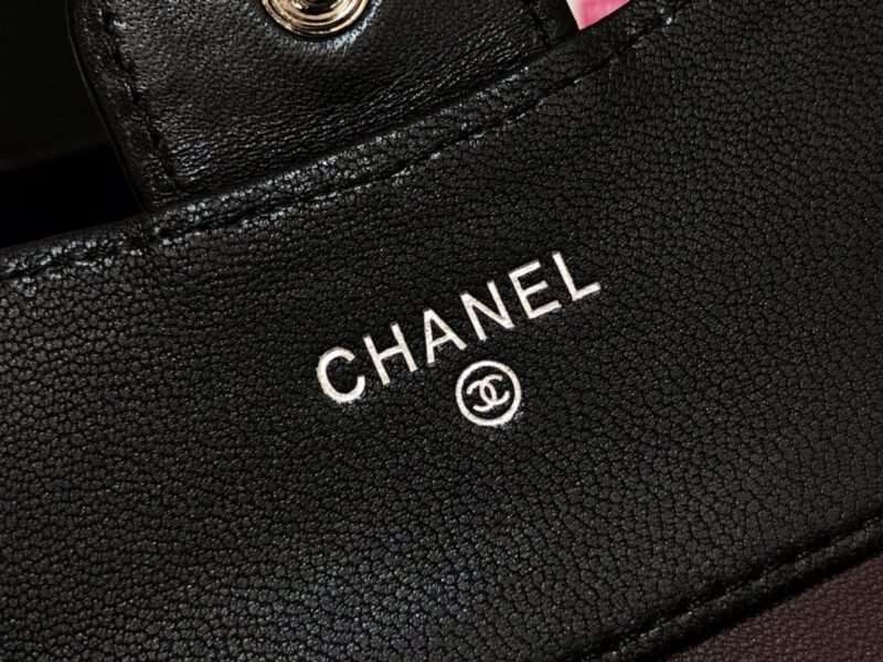 Ch@nel Wallet-Gold Harware-Lamskin-11*10CM - Image 7