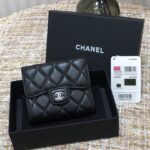 Ch@nel Wallet-Gold Harware-Lamskin-11*10CM