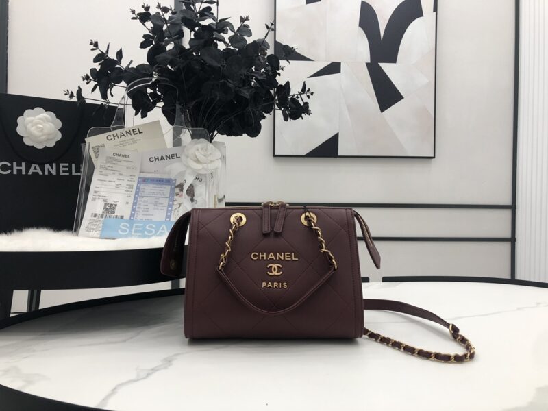 Ch@nel Boston Pillow Bag-22.5*13*18CM - Image 5