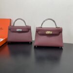 Hermes Kelly-Gold&Silver Hardware-19CM