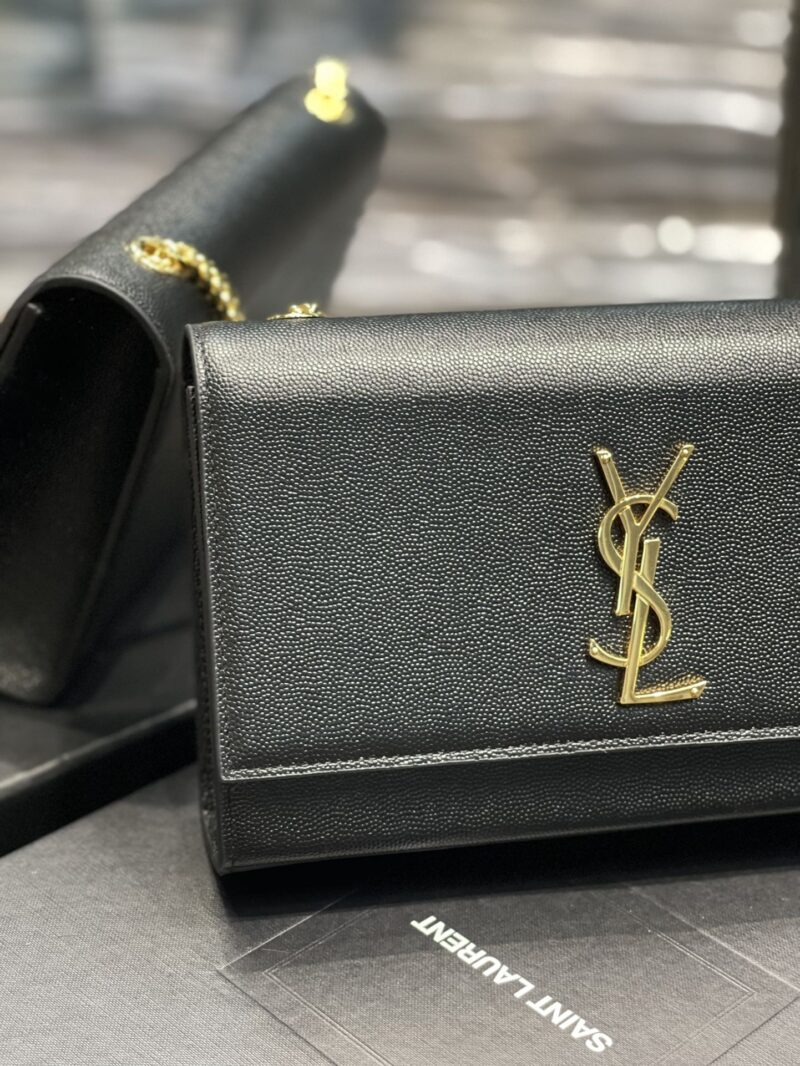 YSL Medium In Grain De Pouder Embossed Leather-24*14.5*5.5CM - Image 4
