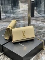 YSL Medium In Grain De Pouder Embossed Leather-24*14.5*5.5CM - Image 6