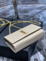 YSL Medium In Grain De Pouder Embossed Leather-24*14.5*5.5CM - Image 7