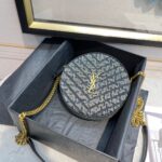 YSL Vinyle Round Bag-17*17*5.5CM - Image 5