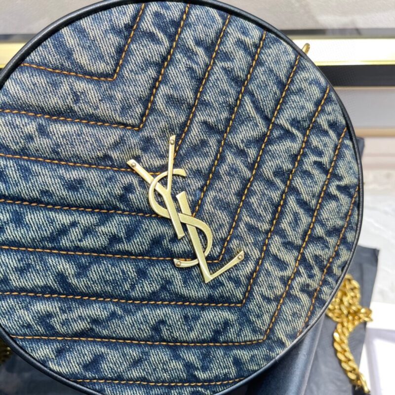 YSL Vinyle Round Bag-17*17*5.5CM - Image 7