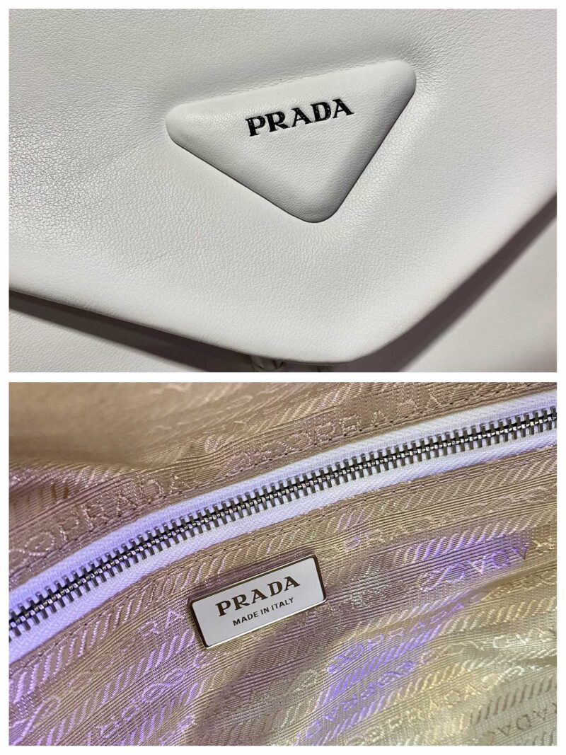 Prada Lambskin Shoulder Bag-1BC165-32*21*12CM - Image 5