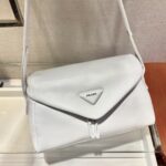 Prada Lambskin Shoulder Bag-1BC165-32*21*12CM - Image 4