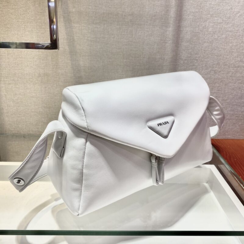 Prada Lambskin Shoulder Bag-1BC165-32*21*12CM - Image 9