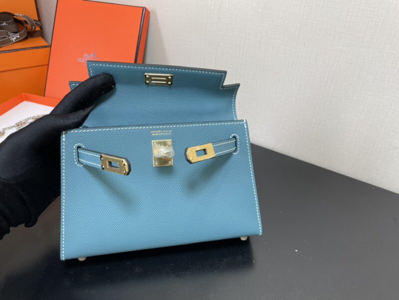 Hermes Kelly-Gold&Silver Hardware-19CM - Image 9