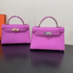 Hermes Kelly-Gold&Silver Hardware-19CM