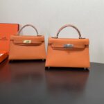 Hermes Kelly-Gold&Silver Hardware-19CM