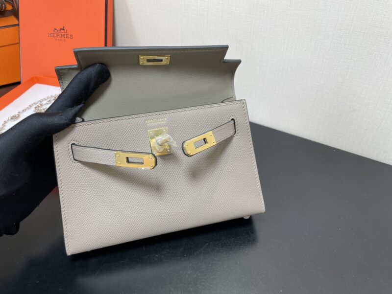 Hermes Kelly-Gold&Silver Hardware-19CM - Image 12