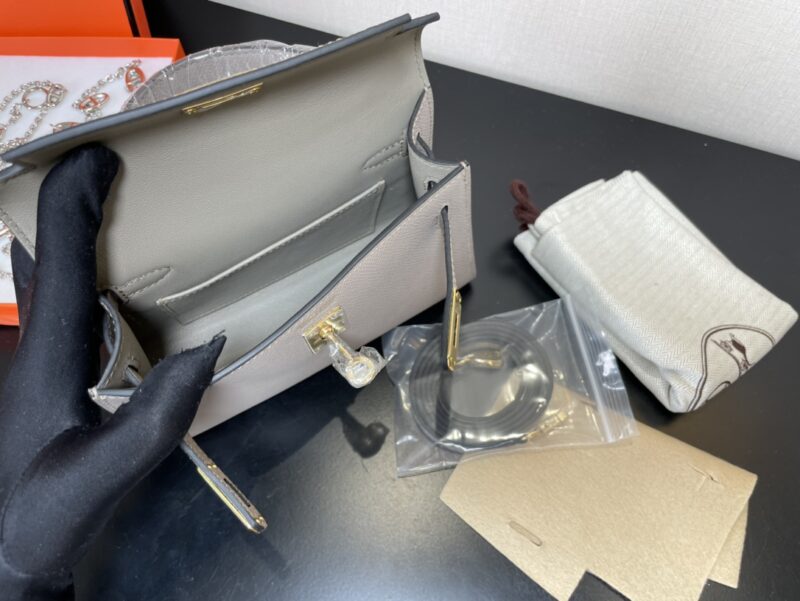 Hermes Kelly-Gold&Silver Hardware-19CM - Image 13