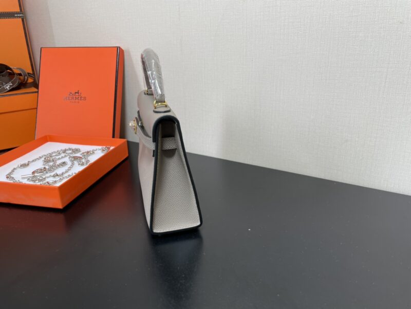 Hermes Kelly-Gold&Silver Hardware-19CM - Image 17