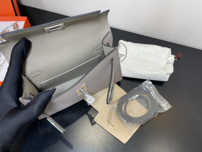 Hermes Kelly-Gold&Silver Hardware-19CM - Image 19