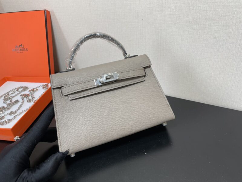 Hermes Kelly-Gold&Silver Hardware-19CM - Image 6