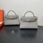 Hermes Kelly-Gold&Silver Hardware-19CM