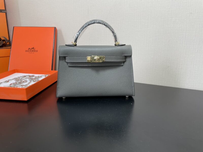 Hermes Kelly-Gold&Silver Hardware-19CM - Image 10