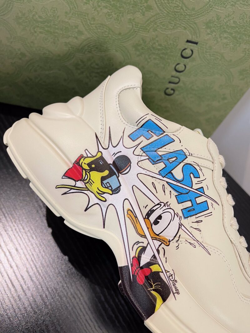 Gucci Rhyton Leather Sneaker - Image 5