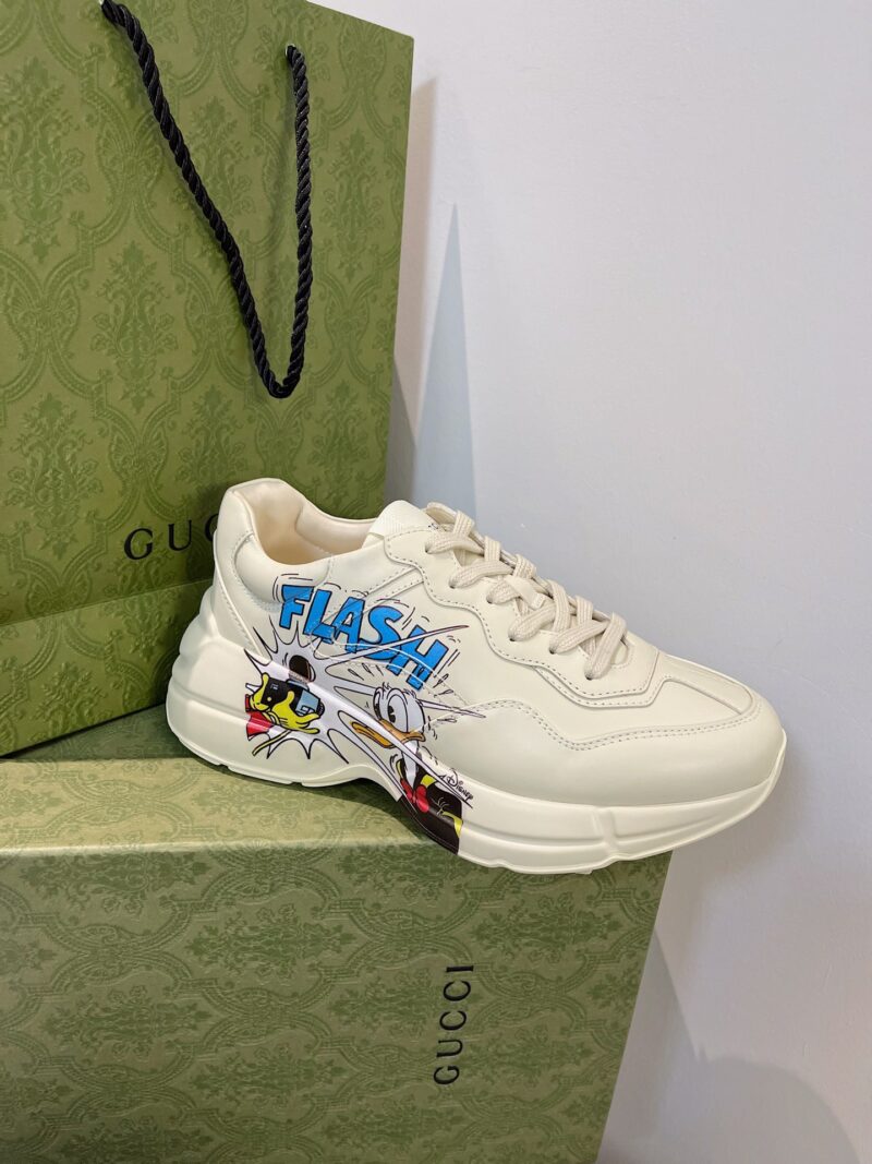 Gucci Rhyton Leather Sneaker - Image 7