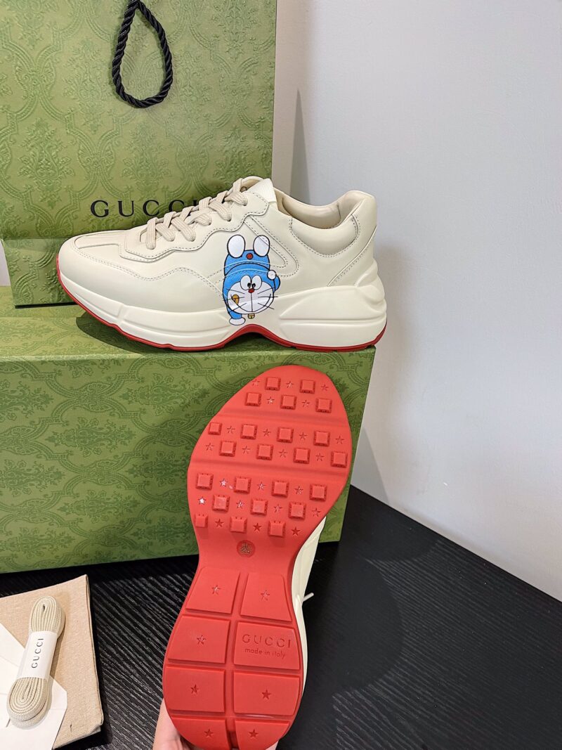 Gucci Rhyton Leather Sneaker - Image 3