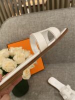 Hermes Slippers In Smooth Leather - Image 2