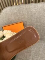 Hermes Slippers In Smooth Leather - Image 8