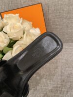 Hermes Slippers In Caviar Leather - Image 5