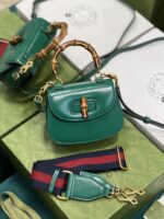Gucci Top Handle Bag With Bamboo-17*12*7.5&21*15*7CM - Image 10
