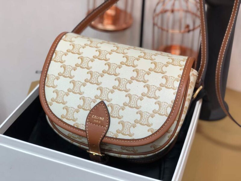 Celin Folco Triomphe Bag-18 X 17 X 6.CM - Image 4