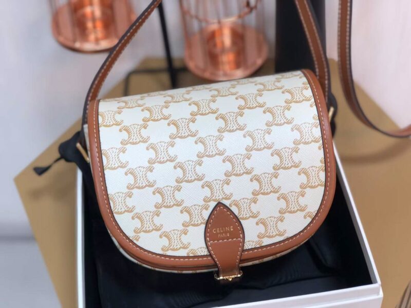 Celin Folco Triomphe Bag-18 X 17 X 6.CM - Image 6