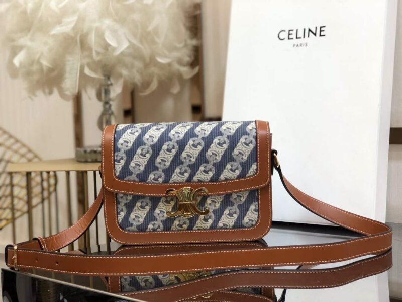 Celin Tambour Box Bag-22*16.5*7CM - Image 7
