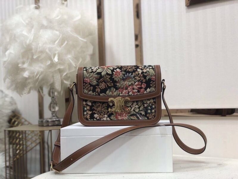 Celin Tambour Box Bag-22*16.5*7CM - Image 9